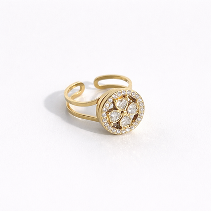 Bague anti-stress LUNA dorée